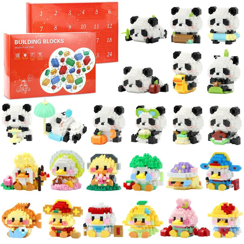 2025 Advent Calendar Mini Building Blocks, 24 Days Small Advent Calendars Toys Fillers Christmas Calendar Countdown for Kids 6+ Diy Kits Magnetic Blocks