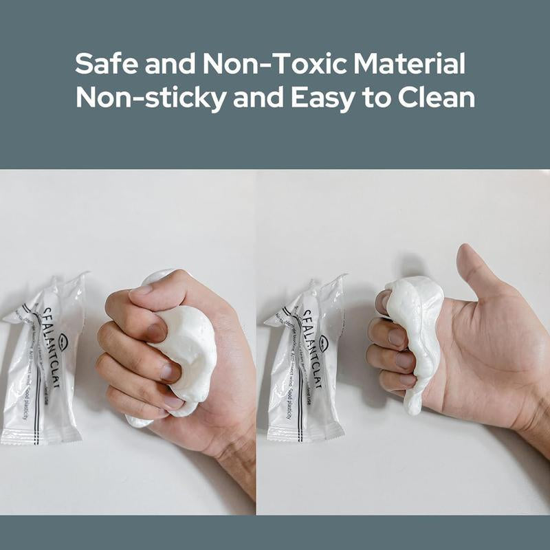 Repair Wall Holes for Wall Hole,10 Counts Waterproof Sealant Mastic,Drain Connection,Quick Mending Mud,Air Conditioning Hole Waterproof Seal Putty.